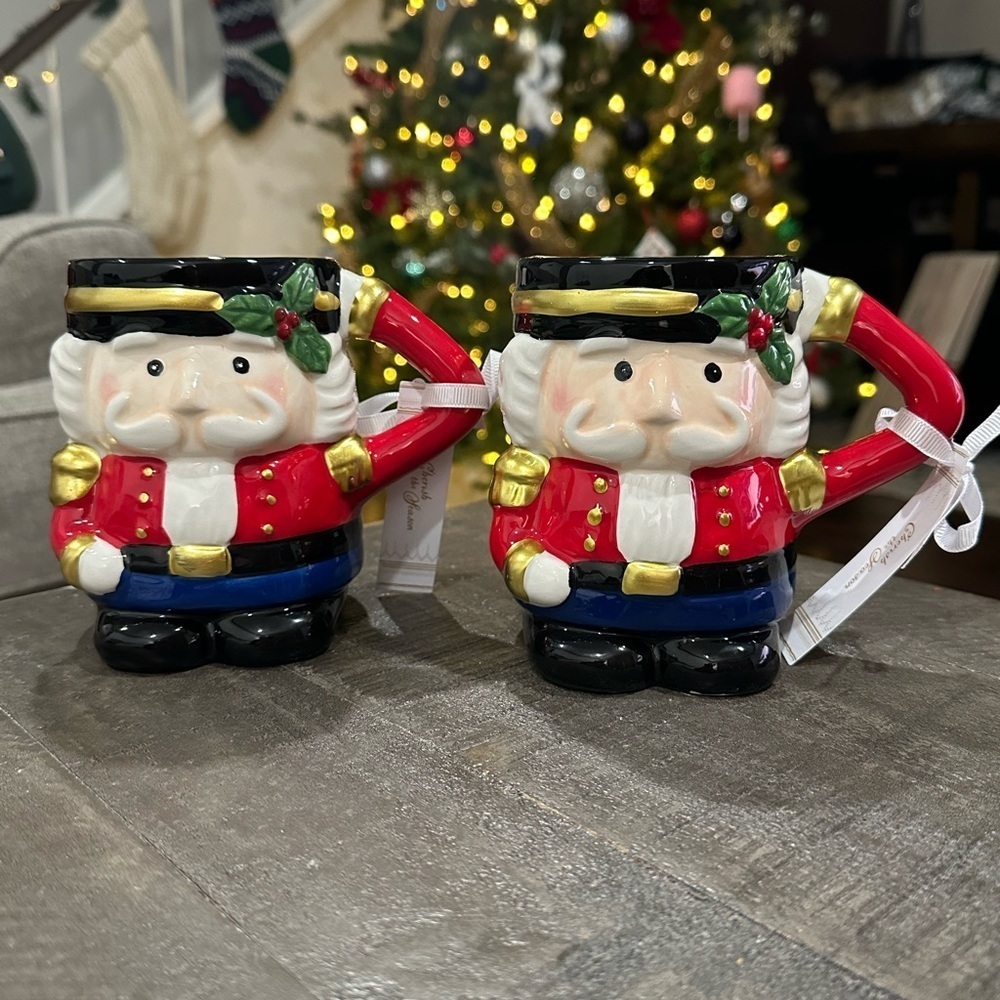 NWT Nutcracker Mugs- Set of Two